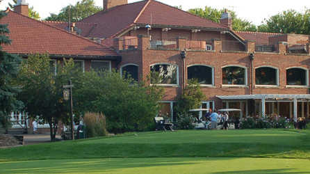 A view from a tee at Oak Park Country Club