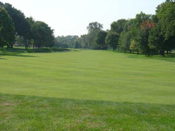 A view of fairway #18 at Ridge Country Club