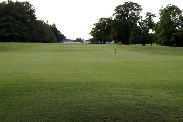 A view of the 1st green at Portadown Golf Club