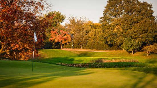 A view of the 12th green at Westmoreland Country Club