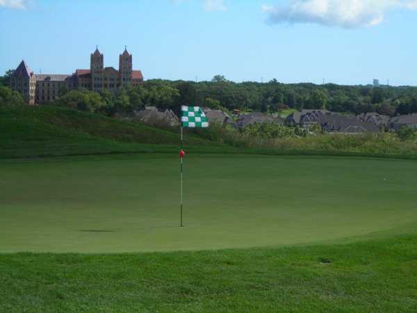 A view of a hole at Willow Hill Golf Course