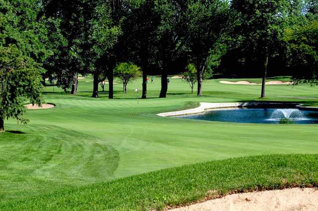 A view of the 5th green at Blue from Northmoor Country Club