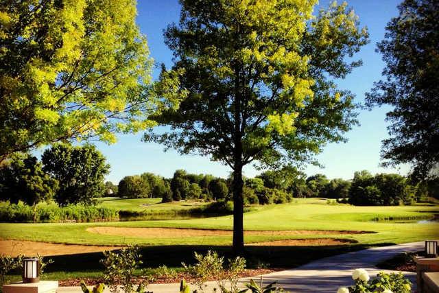 A sunny day view from Village Links of Glen Ellyn
