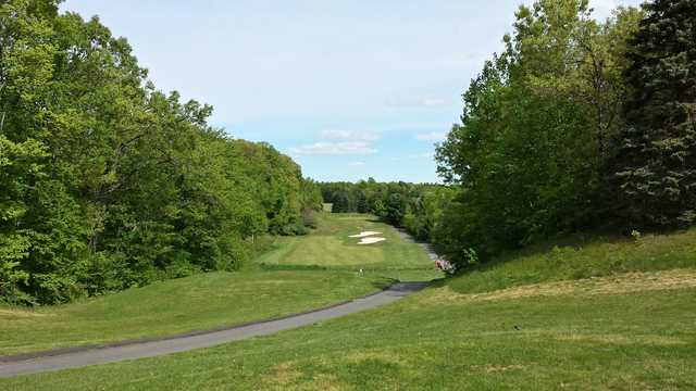 A view of the 2nd tee at Minnechaug Golf Course