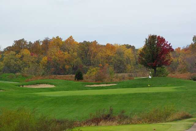 A view of the 15th green at Acorns Golf Links