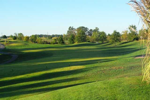 A view of the 1st fairway at Acorns Golf Links