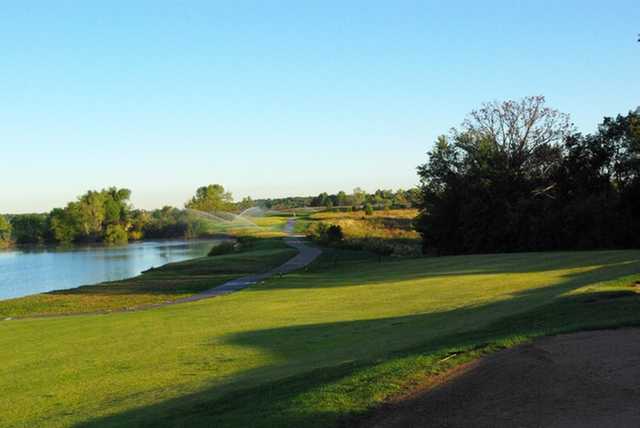 A view of the 18th fairway at Acorns Golf Links