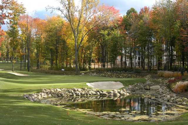 A view of the 2nd green at Little Mountain Country Club