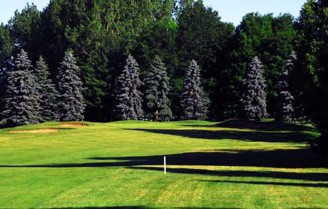 A sunny day view from a fairway at Dundee Country Club