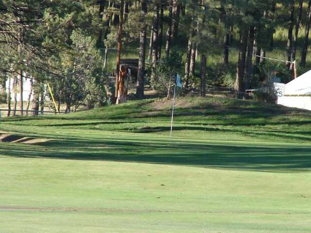 A view of a hole at Sammy Baugh Golf Course from Western Texas College