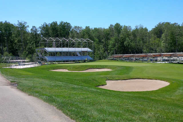 A view of green #18 at Grey Silo Golf Course.