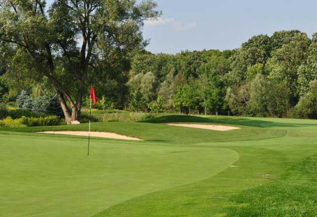 A view of a hole at RiverEdge Golf Club