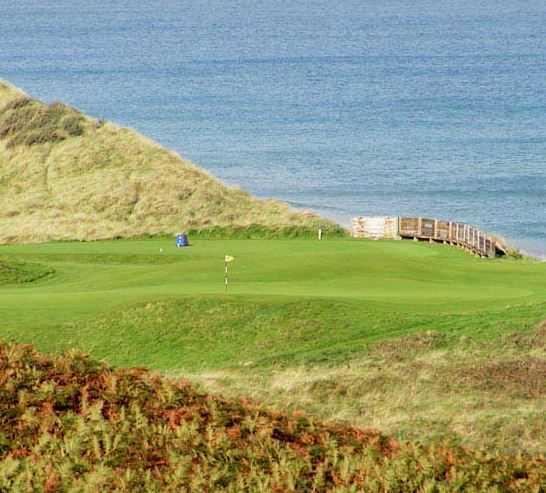 No. 5 on the Dunluce Links at Portrush G.C. is one of the most stunning par fours in golf.