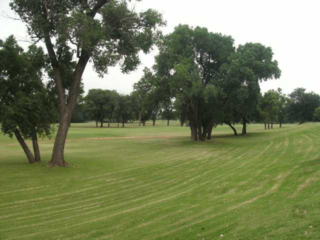 A view of a fairway at Riverside Golf Course