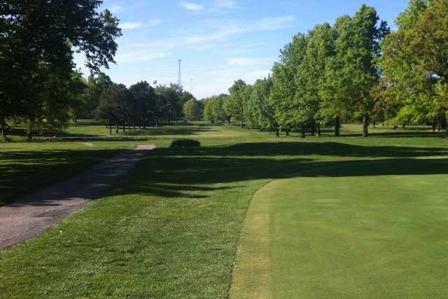 A view from the practice area at Sullivan Golf Club