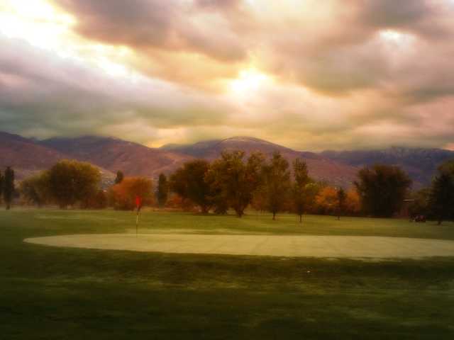 A view of a hole at Lakeside Golf Course