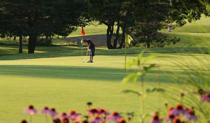 A view of a green at Atwood Homestead Golf Course (Rockrivergolftrail)