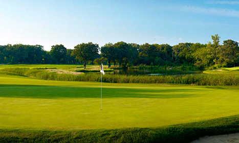 A view of a green at Olympia Fields Country Club