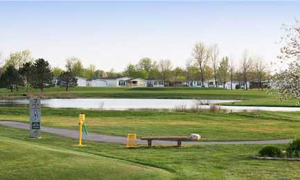 A view of a tee at Golf Vista Golf Course
