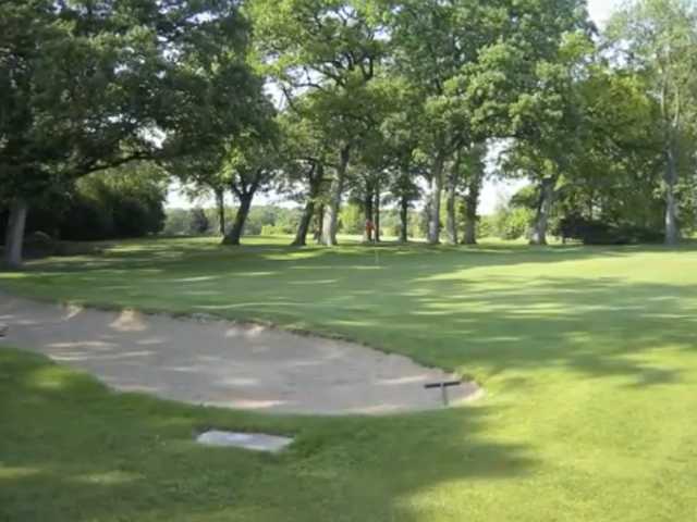 A view of green #4 at Lockport Golf Club