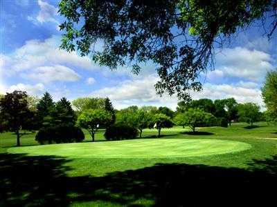 A view of a green at Libertyville Golf Course