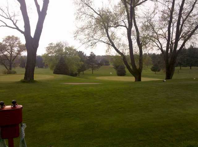 A view of a green at Lost Nation Golf Club