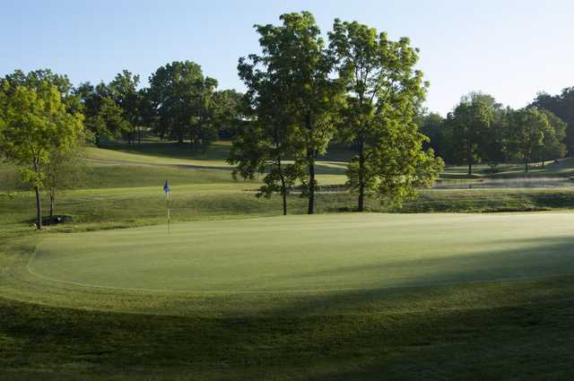 A view of a green at Westminster National Golf Course