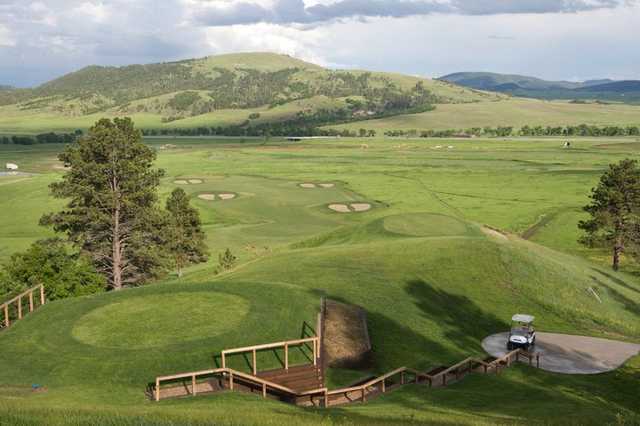 A view of a tee at Elkhorn Ridge Golf Course