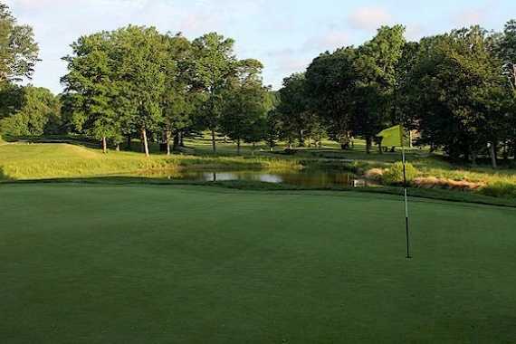 A view of a hole at Bay Hills Golf Club