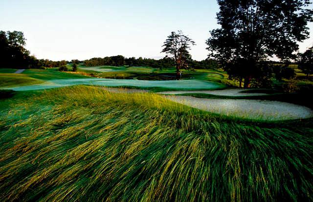 A view of a green at Falmouth Country Club