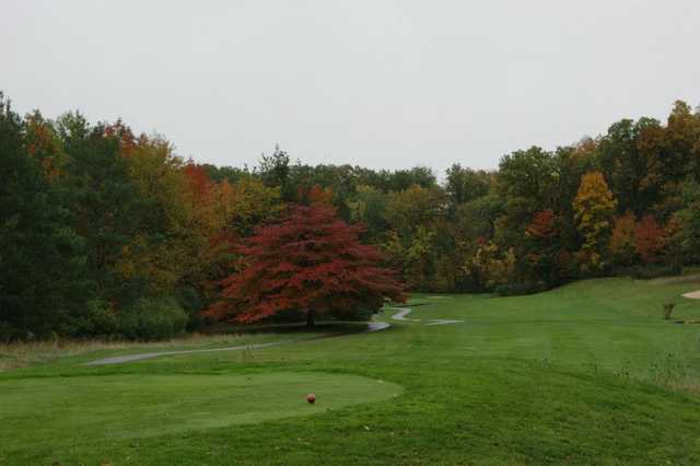 A view from a tee at Powderhorn Golf Course