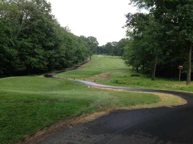 A view of a tee at Preakness Valley Golf Course