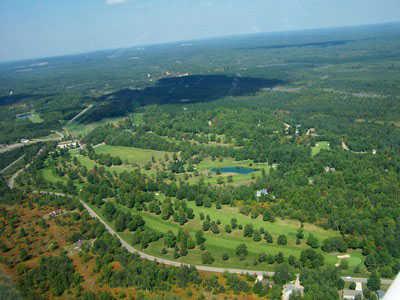 Aerial view from Deer Run Golf Course at Lakes of the North