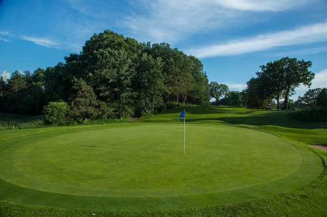 A view of the 6th green at White Bear Yacht Club