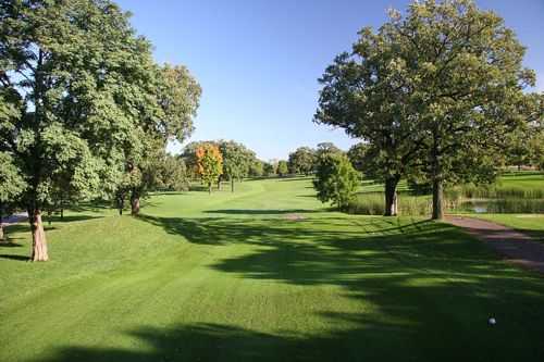 A view from a tee at Phalen Park Golf Course