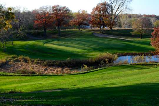 A view of the 12th green at Keller Golf Course (Steve Date)