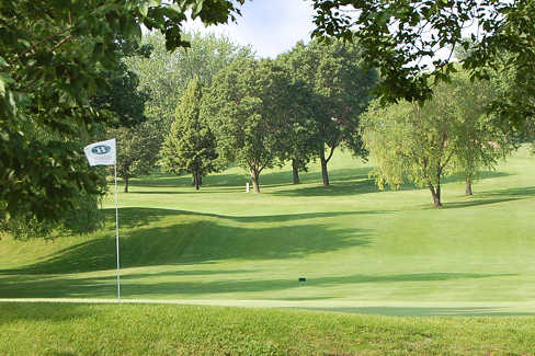 A view of a hole at Hillcrest Country Club