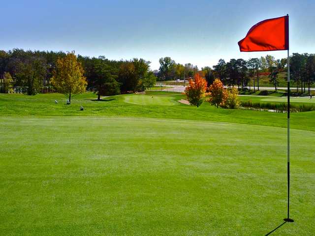 A view of a hole at Glen Lake Golf Course