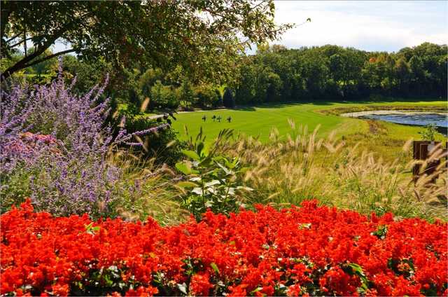 A warm spring day view from Tartan Park Golf Course