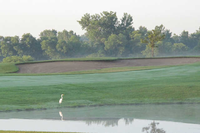A view over the water from Crystal Lake Golf Club
