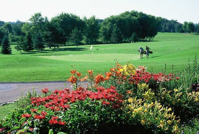 A view of a green at Oneka Ridge Golf Course