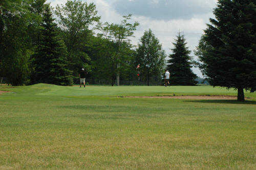 A view of a fairway at Fountain Valley Golf Club