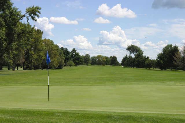 A view of green #13 at Midland Golf Club.