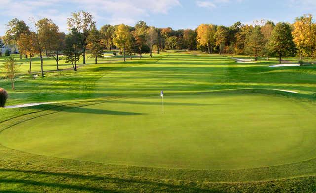 A view of hole #13 at Meadows Golf Club