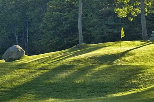 A view of a hole at Meadowbrook Country Club