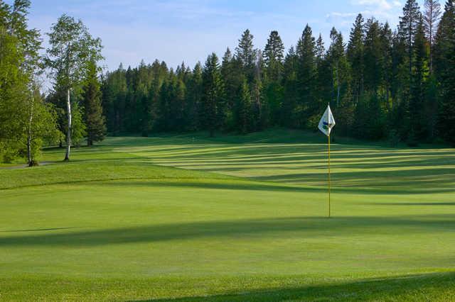 A view of a hole at Meadow Lake Golf Resort