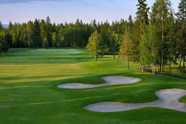 A view from a fairway at Meadow Lake Golf Resort