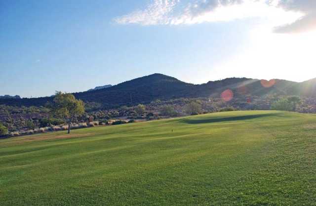 A view from a fairway at Queen Valley Golf Course