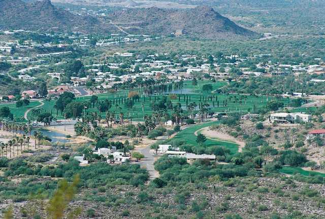 A view of Queen Valley Golf Course