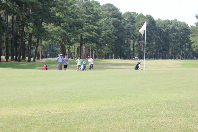 A view of a hole at Goldsboro Golf Course
